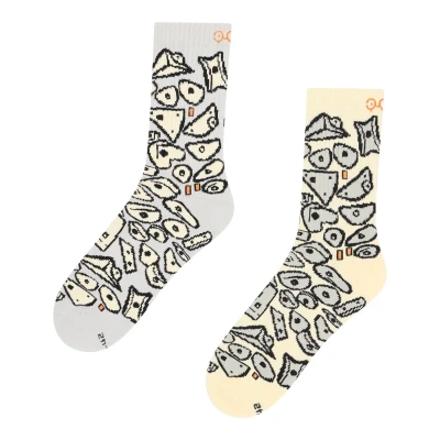 Skarpety z motywem wspinaczkowym YY Vertical Rock Socks Spray Wall szary
