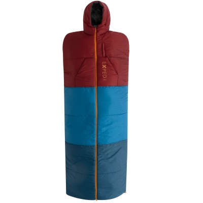 Śpiwór wielofunkcyjny/ płaszcz 2w1 Exped Dreamwalker L bordowo-niebieski 