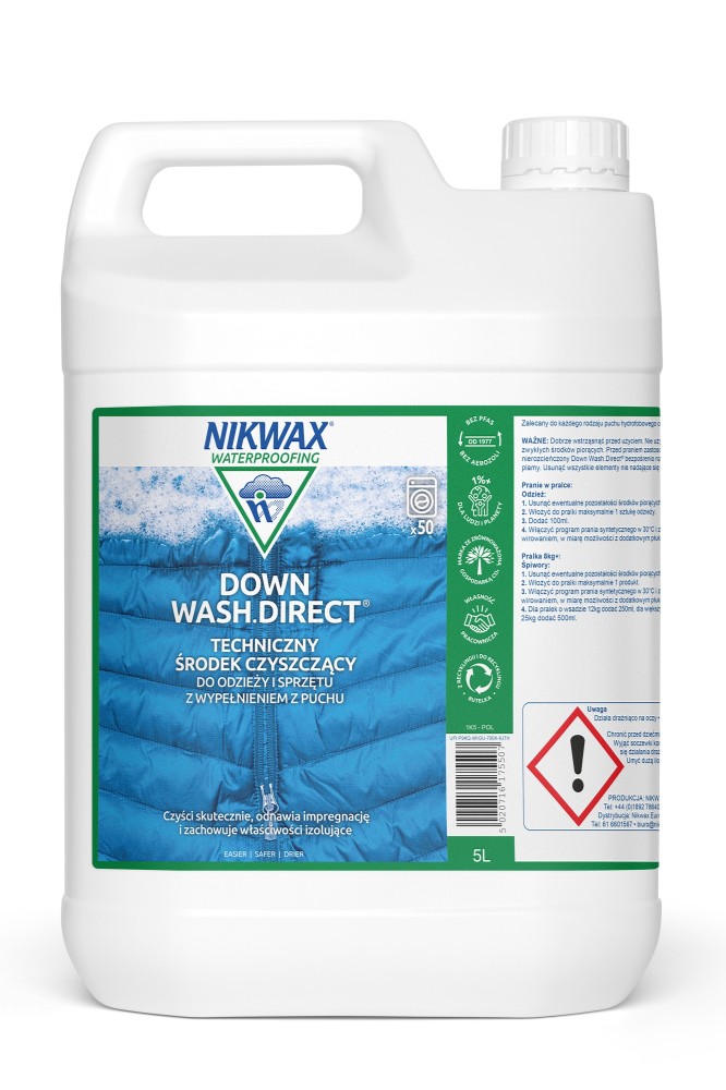 Płyn do prania ubrań i sprzętu wypełnionego puchem Nikwax Down Wash 5 L