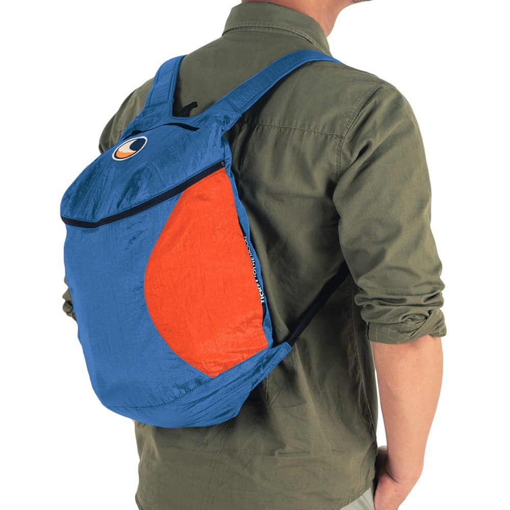 Plecak turystyczny składany Ticket to the Moon Mini Backpack 15L Royal Blue/Orange TMMBP3935