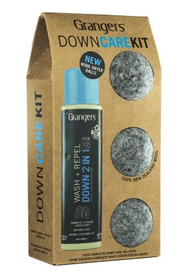Zestaw do prania i impregnacji puchu płyn + kulki Granger's Down Care Kit 