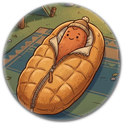 Przypinka pin Mohilo – Hotdog pod namiotem 32mm