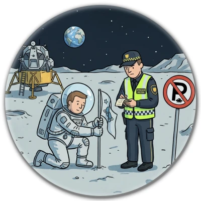 Przypinka pin Mohilo – Mandat na księżycu 58mm