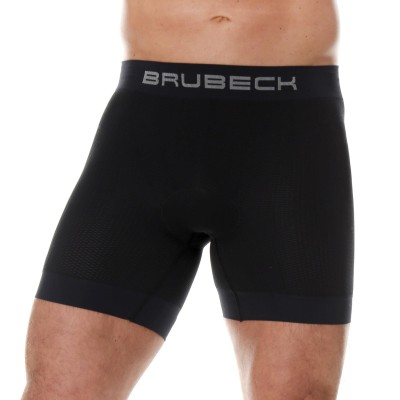 Bokserki rowerowe męskie z wkładką Brubeck  BX11420 czarny 