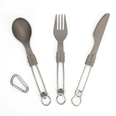 Zestaw sztućców turystycznch Rockland Titanium Tools