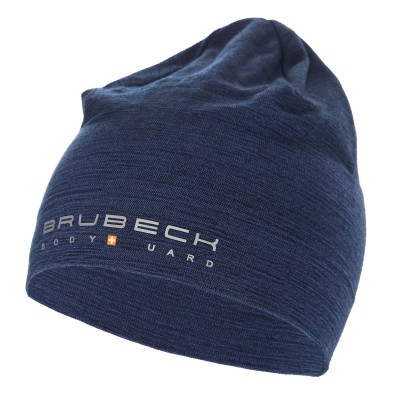 Czapka wełniana dwuwarstwowa unisex Brubeck Wool Hat HM10180 granatowy