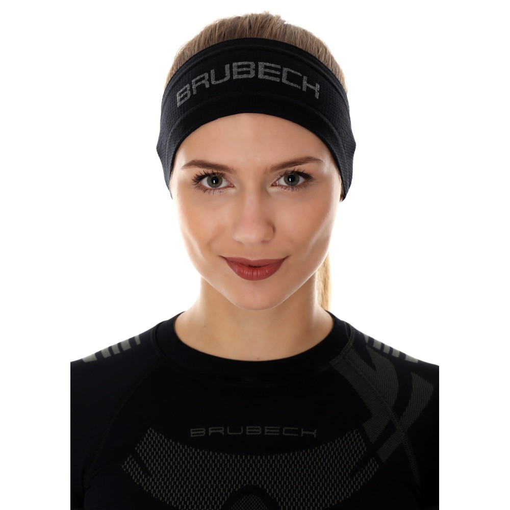 Opaska Unisex BRUBECK 3D PRO BD10050 Czarny