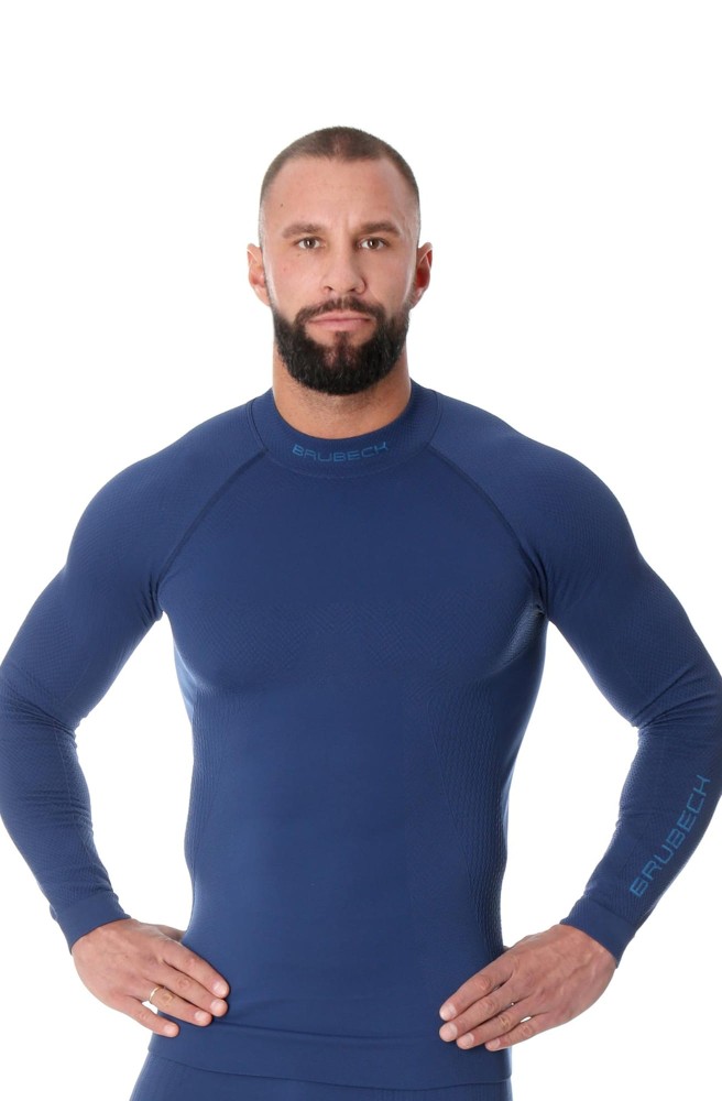 Bluza termoaktywna męska Brubeck Extreme Thermo LS15290 ciemnoniebieski