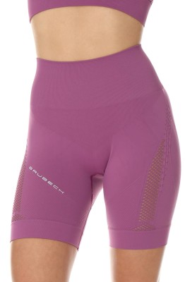 Legginsy krótkie damskie Brubeck Gym LB10440 wrzosowy