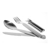 Zestaw stalowych sztućców turystycznych Rockland Premium Tools