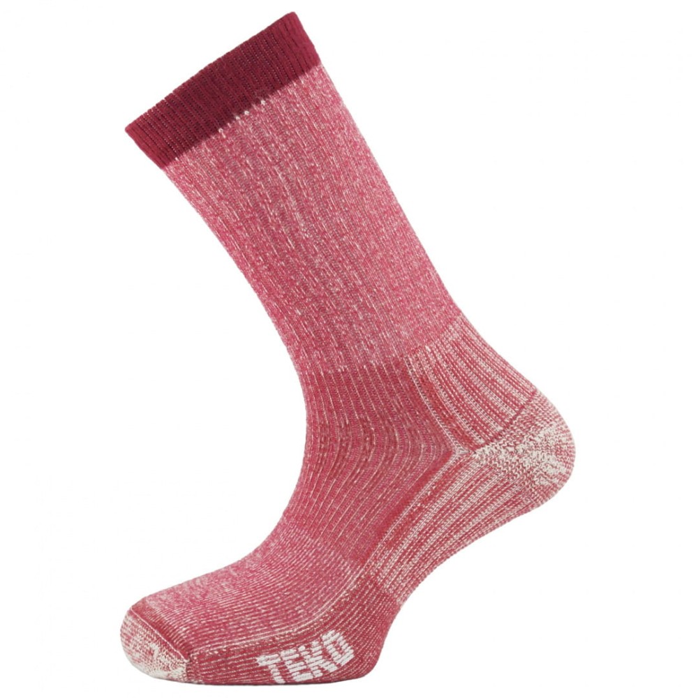 Skarpety z wełny Merino Teko ecoHIKING Light Half Cushion 2.0 Red