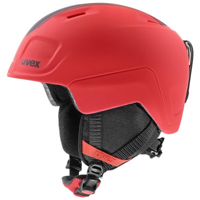 Kask narciarski dziecięcy Uvex Heyya Pro 50 czerwony race mat