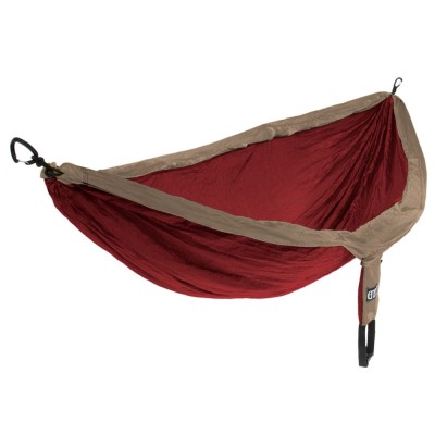 Hamak turystyczny ENO DoubleNest Khaki-Maroon