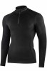 Bluza termoaktywna męska z zamkiem Brubeck Extreme Merino LS16100 czarny