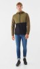 Kurtka męska bambusowo-bawełniana Viking Creek Hoodie 7409 oliwkowo-czarny