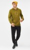 Bluza męska bambusowa z kapturem Viking Panaka 7400 oliwkowy