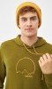 Bluza męska bambusowa z kapturem Viking Panaka 7400 oliwkowy