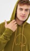 Bluza męska bambusowa z kapturem Viking Panaka 7400 oliwkowy