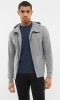 Bluza męska bambusowa rozpinana z kapturem Viking Lonetree 0800 szary