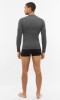 Bluza termoaktywna męska z wełny merino Viking Lava Primaloft Longsleeve 1908 szaro-granatowy