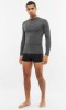 Bluza termoaktywna męska z wełny merino Viking Lava Primaloft Longsleeve 1908 szaro-granatowy