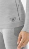 Komplet bielizny termoaktywnej damskiej z wełny merino Viking Lava Primaloft 0200 jasnoszary