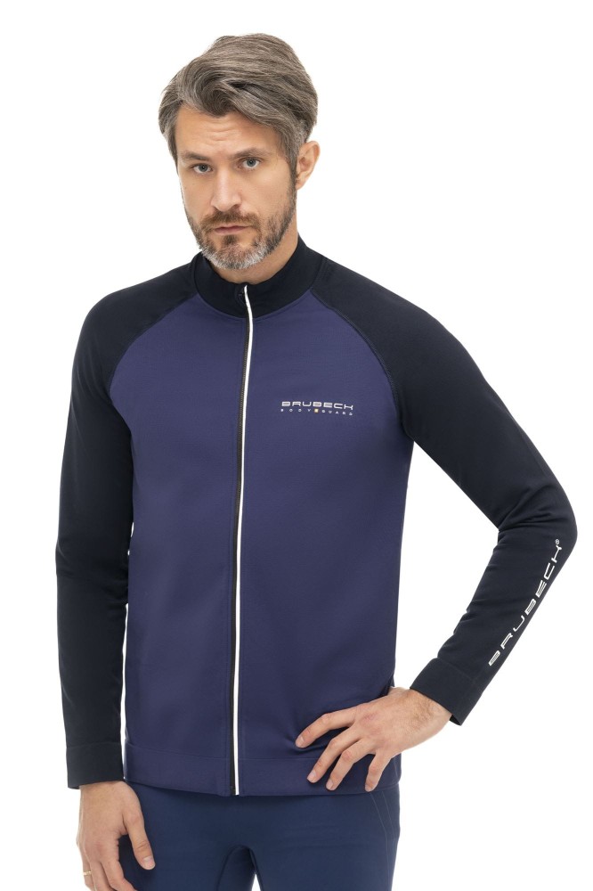 Bluza termoaktywna męska Brubeck Athletic LS14080 ciemnoniebieski/granatowy