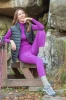 Getry termoaktywne damskie Brubeck Extreme Merino LE13510 fuksjowy