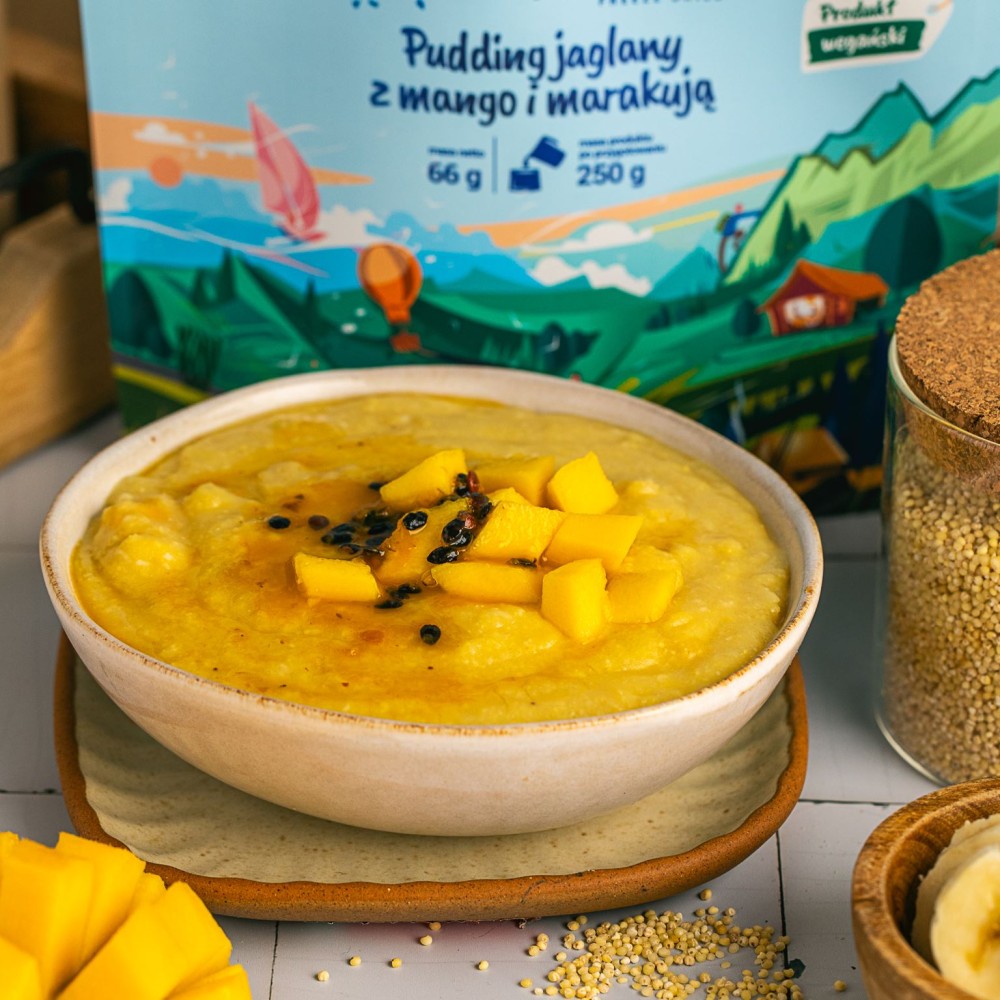Liofilizat Lyommy Pudding jaglany z mango i marakują 250g