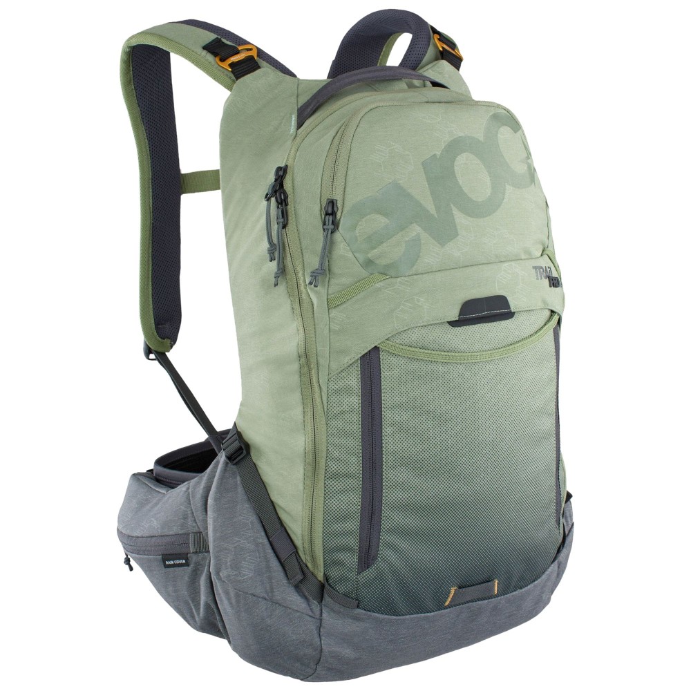 Plecak rowerowy z protektorem Evoc Trail Pro 16L light olive/carbon grey 100118327 L/XL