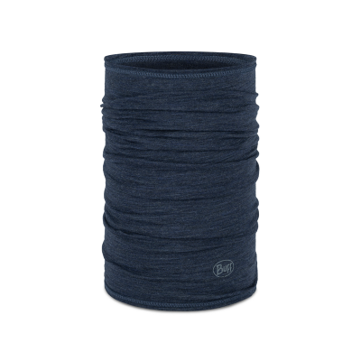 Chusta wielofunkcyjna z wełny merynosów Buff Merino Lightweight Solid Night Blue