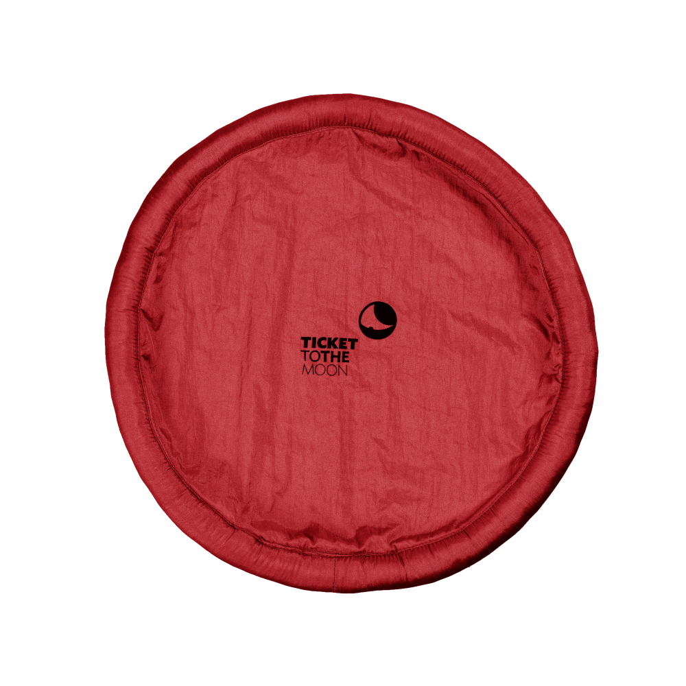 Dysk składany kieszonkowy lekki na plażę Ticket to the Moon Ultimate Moon Disc Burgundy TMUDISC34