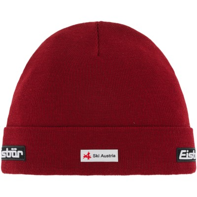 Czapka z wełną merino Eisbar Renan MÜ RL SKA 043 burgundowy