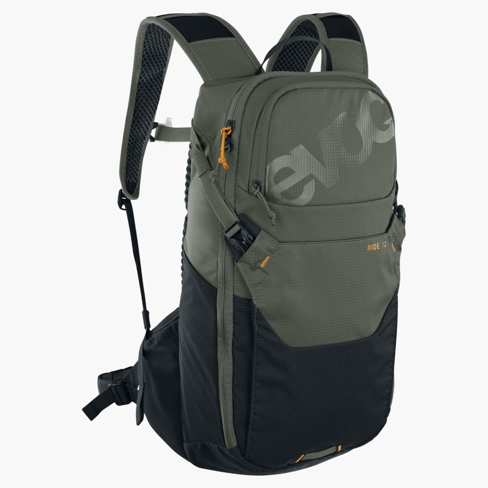 Plecak turystyczny rowerowy z bukłakiem Evoc Ride 12 + 2L Bladder dark olive - black 100323331