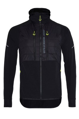 Kurtka męska Primaloft z kapturem Silvini Core MJ2515 0842 czarny