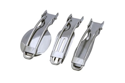 Zestaw składanych sztućców turystycznch Rockland Set 3pc Stainless